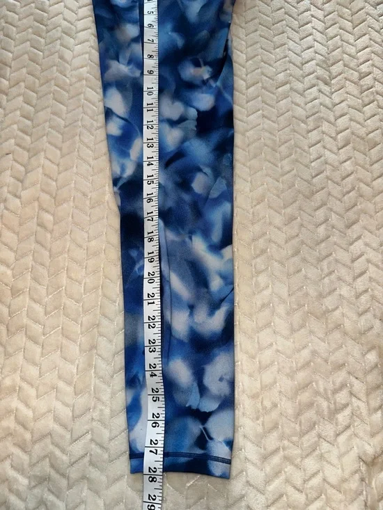 Lululemon Speed Up Tight Inseam 28" Alpine White Midnight Navy Size 10 - Picture 6 of 7